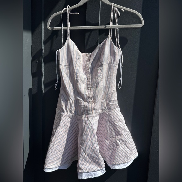 Zara Short Striped Spaghetti Strapped Dress Size XS - Picture 7 of 13
